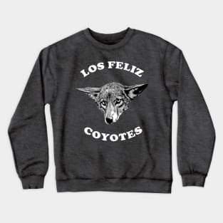 Los Feliz Coyote White Letters Crewneck Sweatshirt